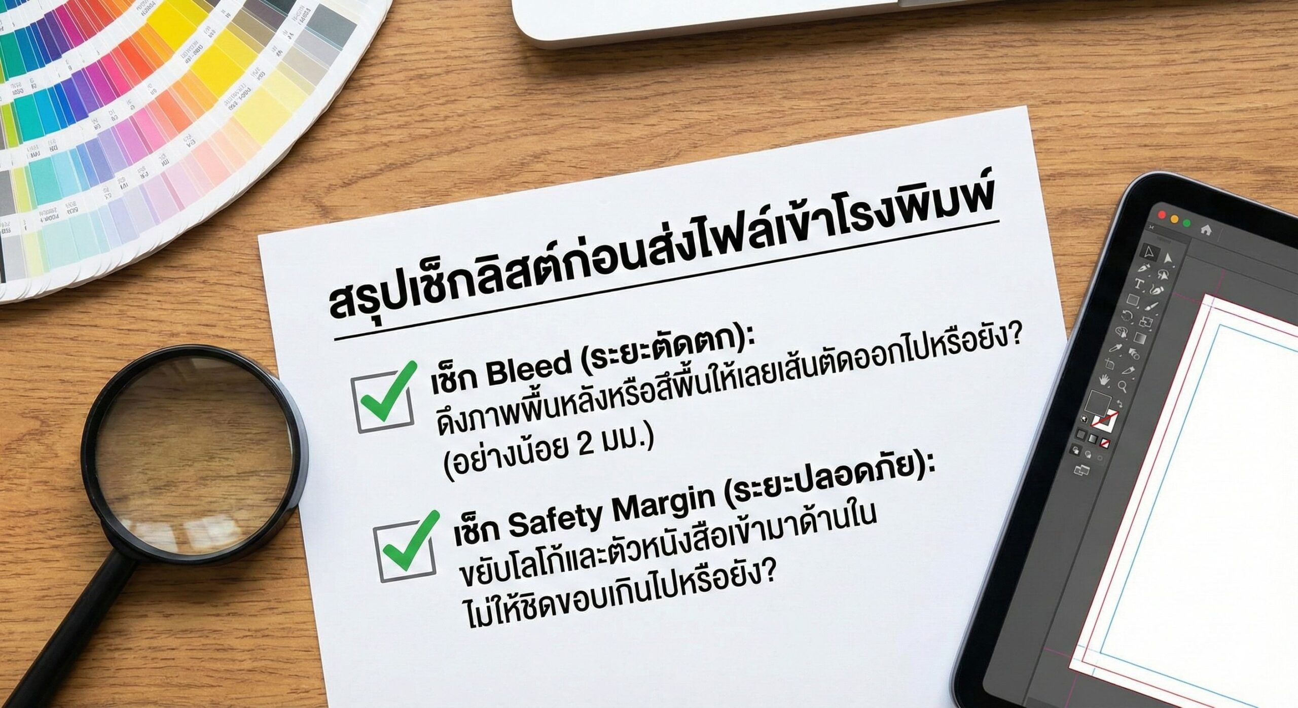 มือใหม่หัดออกแบบต้องรู้! ทำไม "ระยะตัดตก" และ "ระยะปลอดภัย" 1 Gemini Generated Image mko72lmko72lmko7 scaled